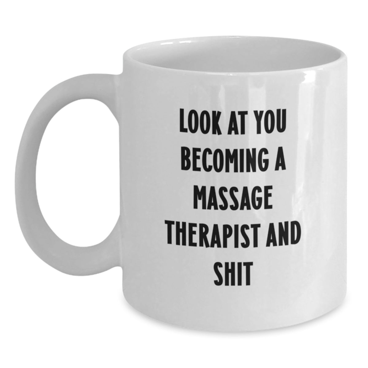Birthday Gift for Her Massage Therapist White Coffee Mug Surprise - Main