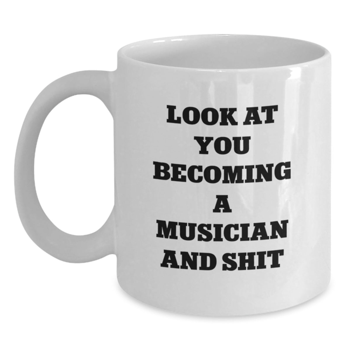 Birthday Gift for Her Musician White Mug Present - Main