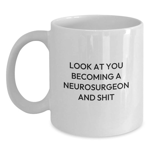 Neurosurgeon White Coffee Mug Keepsake for Him Birthday Gift - Main