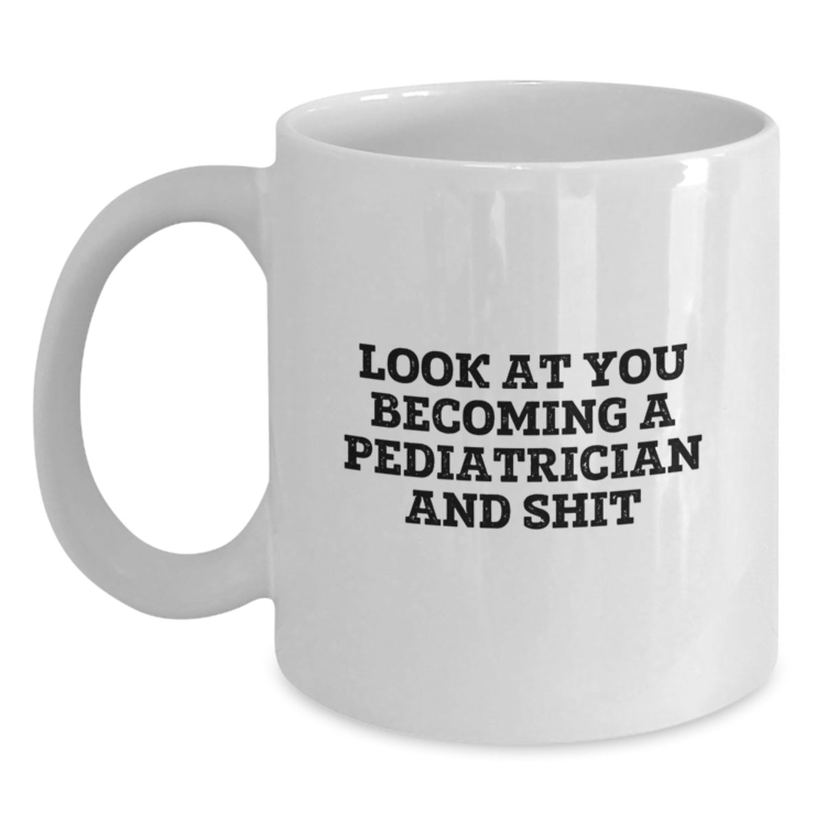 Christmas Gift for Her Pediatrician White Ceramic Coffee Mug - Main