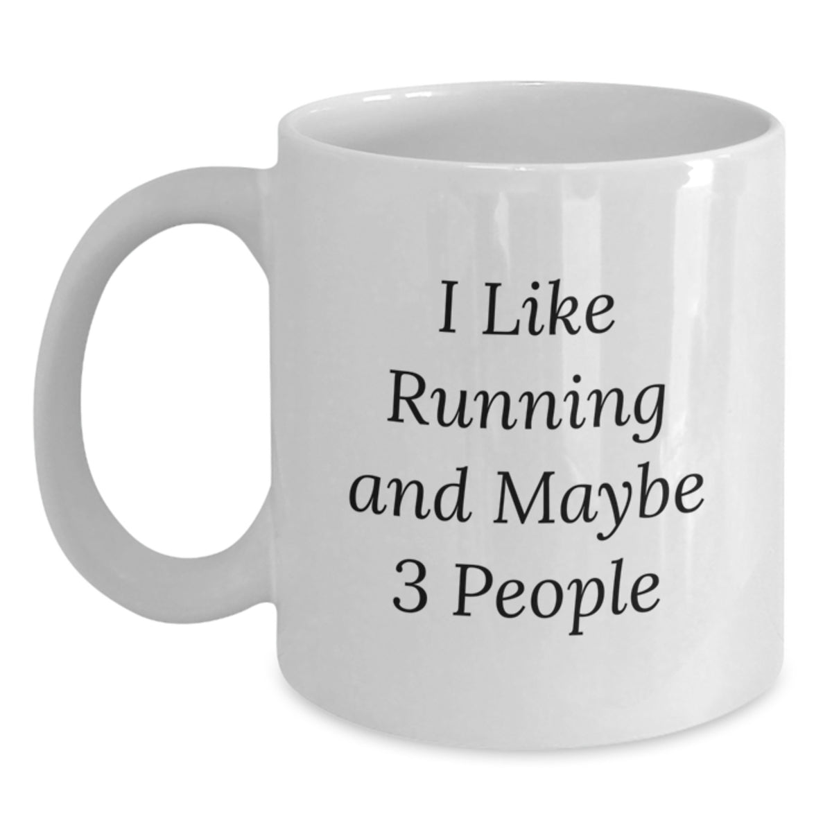 Running Enthusiast Gift for Him - I Like Running Keepsake Mug - Main