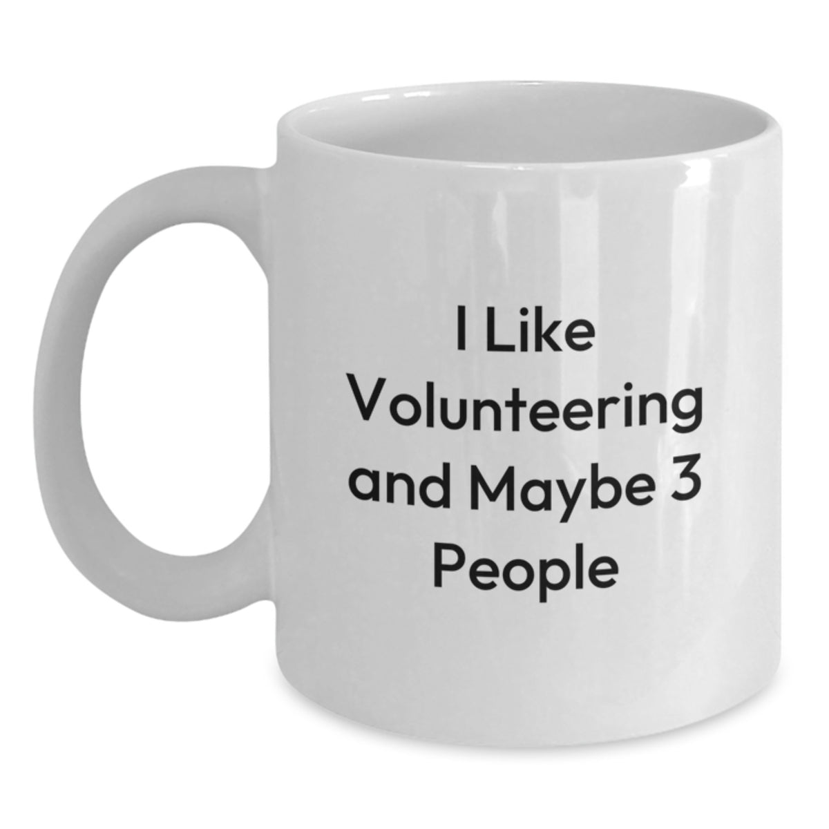Christmas Gift for Her - I Like Volunteering Present Mug - Main