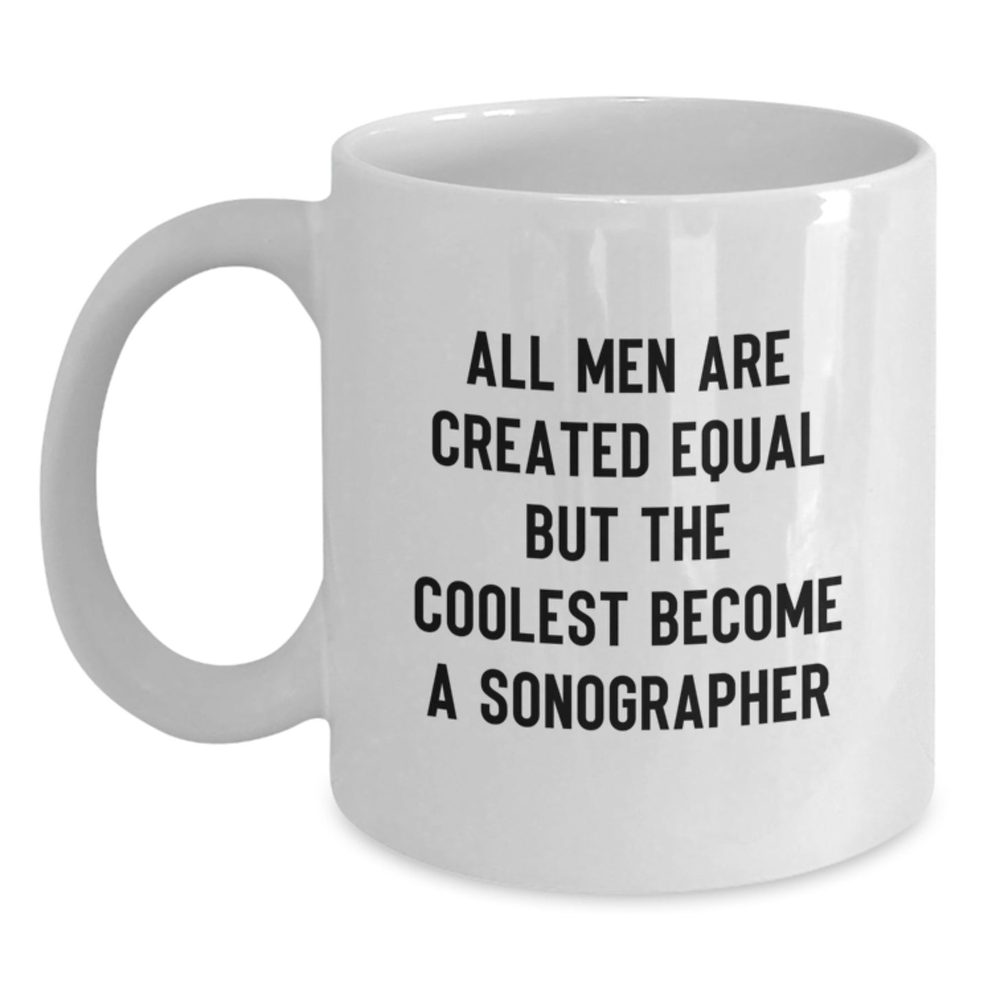 Sonographer Keepsake Premium White Coffee Mug for Him Birthday Gift - Main