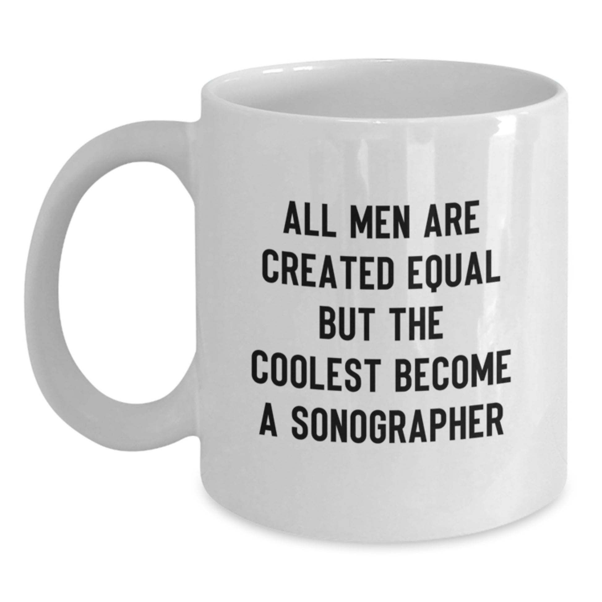 Sonographer Keepsake Premium White Coffee Mug for Him Birthday Gift - Main