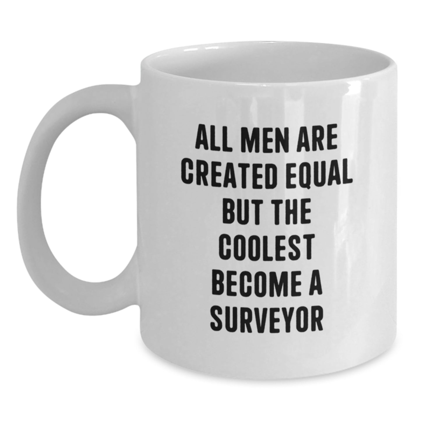 Funny Surveyor White Coffee Mugs for Men Gifts from Friends Birthday - Main