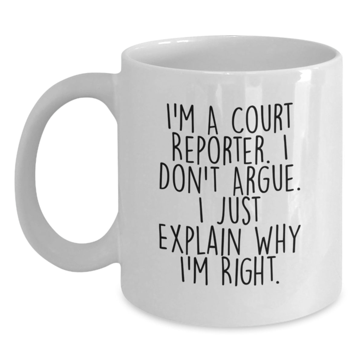 Court Reporter Gift For Him - Keepsake Mug With Witty Saying - Main
