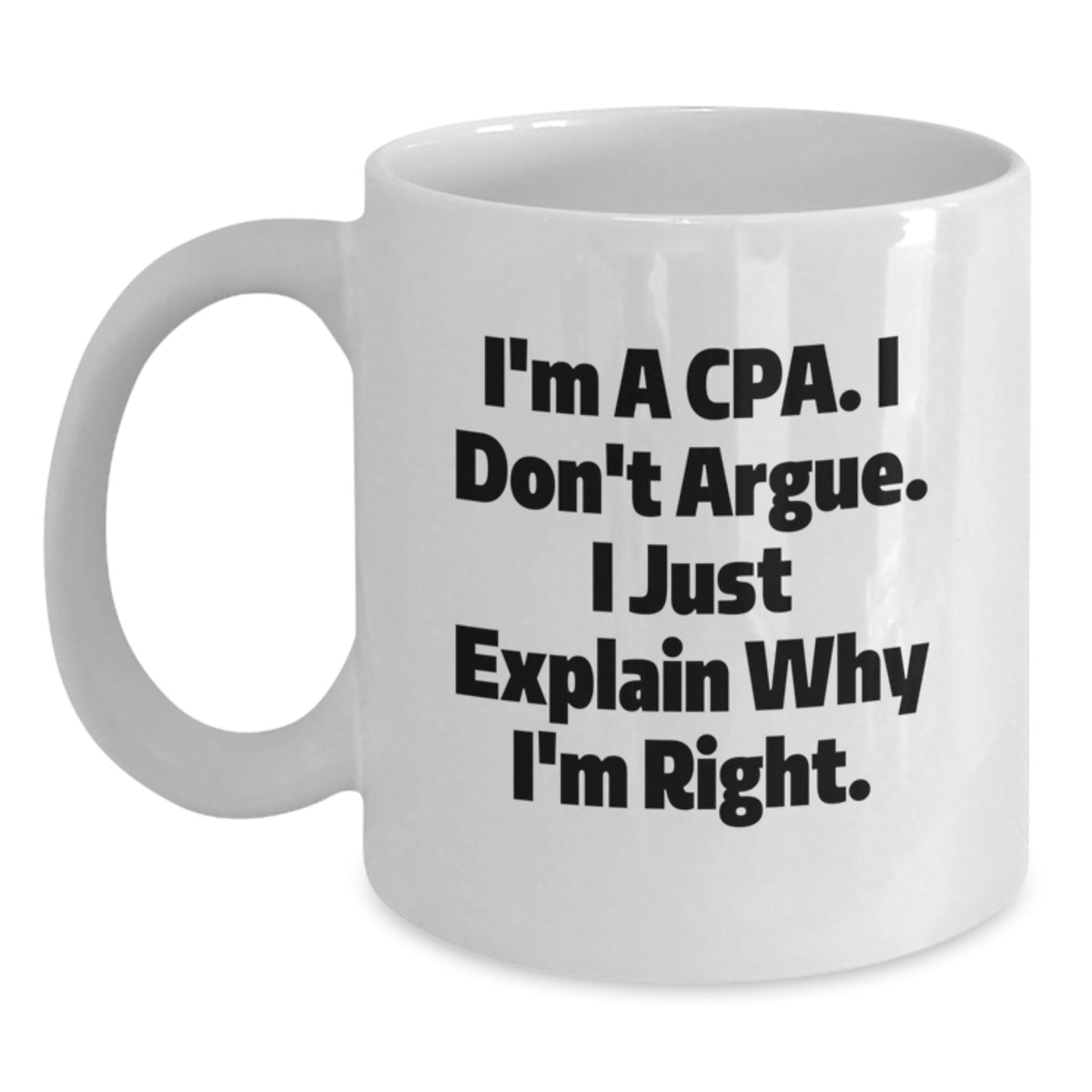 Cpa Keepsake White Coffee Mug for Him Birthday Gift - Main