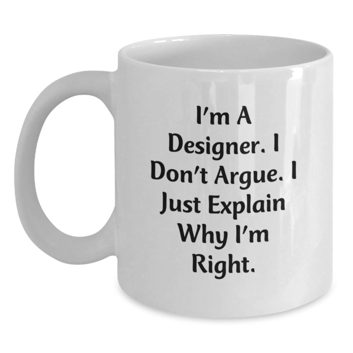 Bold Designer White Coffee Mug for Friends Birthday Surprise Gift - Main