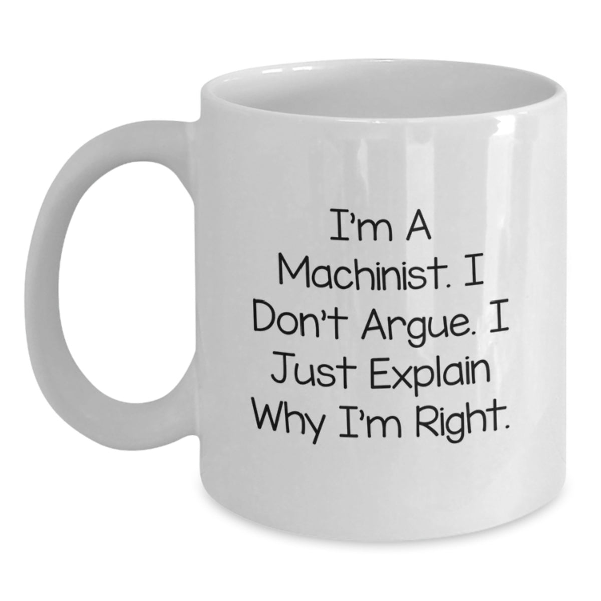 Machinist Gift for Him A Righteous Keepsake Coffee Mug - Main