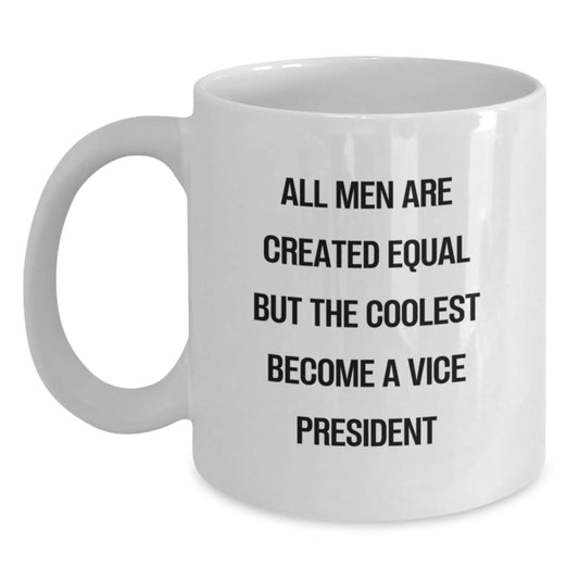 Funny Vice President Gifts from Men to Boss, Unique White Coffee Mug for Mom, Dad, or Family on Mother's Day - Main