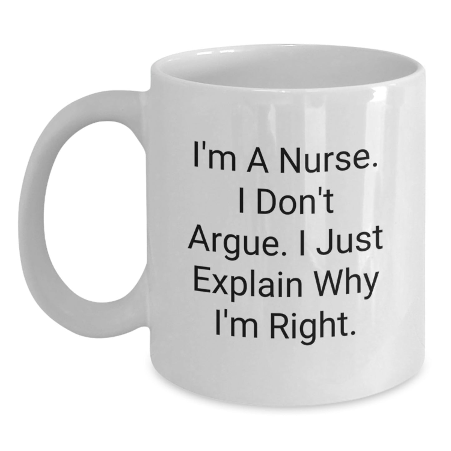 Funny Nurse White Coffee Mug Gifts from Men to Nurse for Christmas Unique Presents - Main