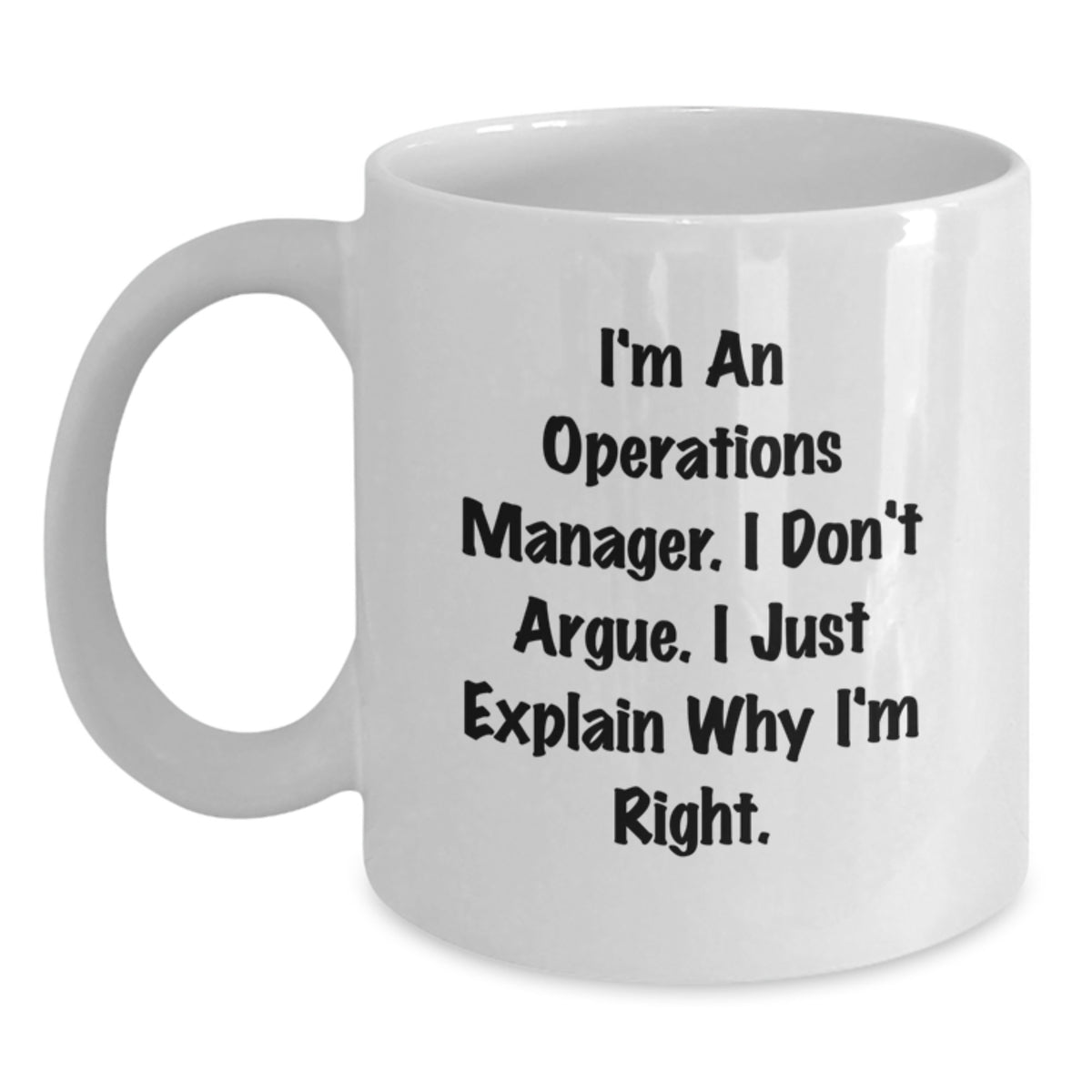 Operations Manager White Coffee Mug Keepsake Birthday Gift for Him - Main