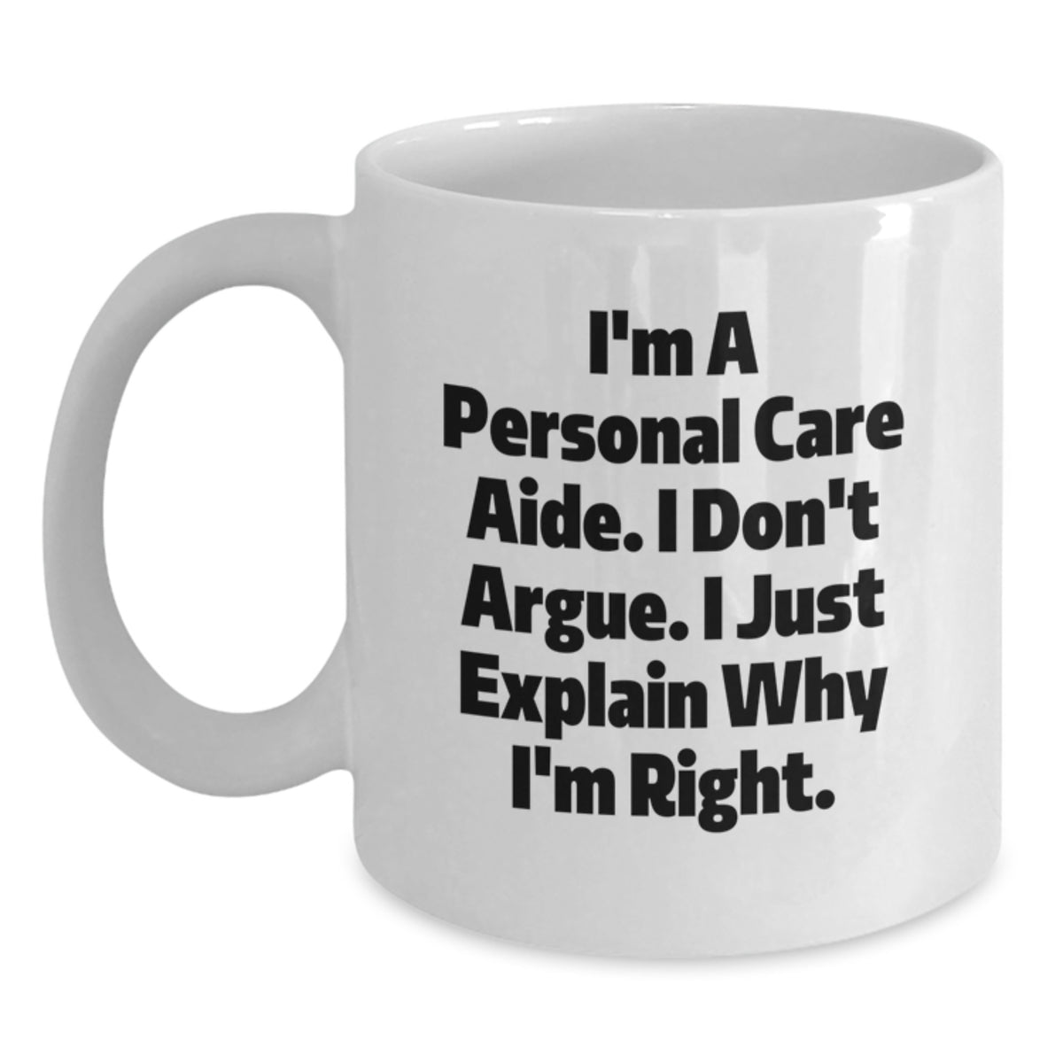 Christmas Gift for Her A Humorous Mug for a Personal Care Aide - Main