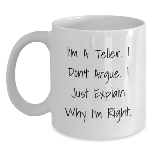 For Him Keepsake Birthday Gift I'm A Teller Premium Ceramic Mug - Main