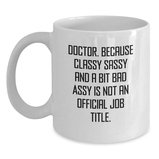 Doctor Treasure White Coffee Mug Birthday Gift for Family and Friends - Main