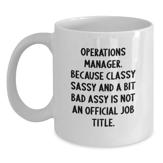 Funny Operations Manager Mugs Gifts for Men from Friends and Family - Graduation Unique Gifts for Operations Manager - Main