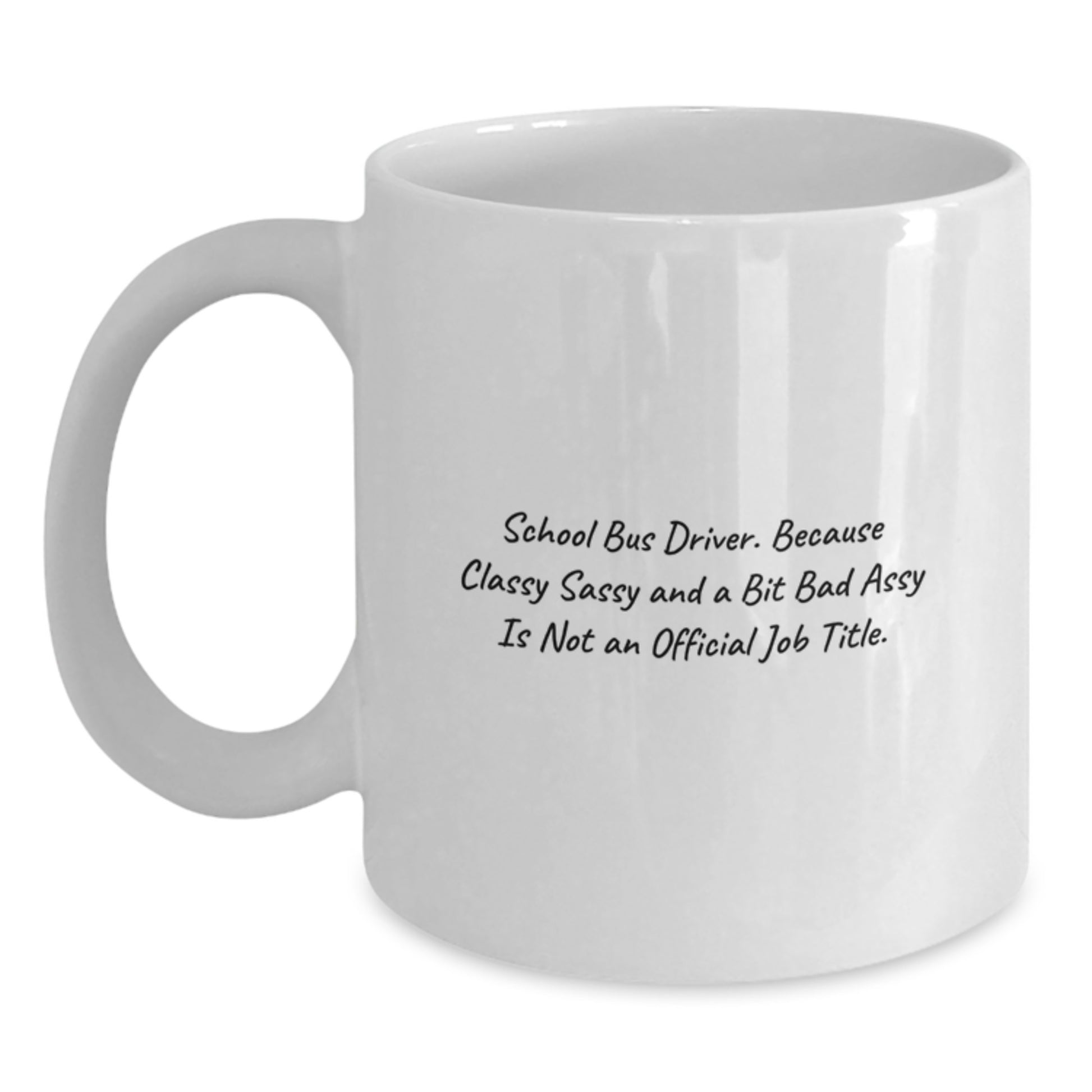 School Bus Driver Gifts from Friends, Funny White Coffee Mugs for School Bus Driver Men, Graduation Unique Gifts for School Bus Driver - Main
