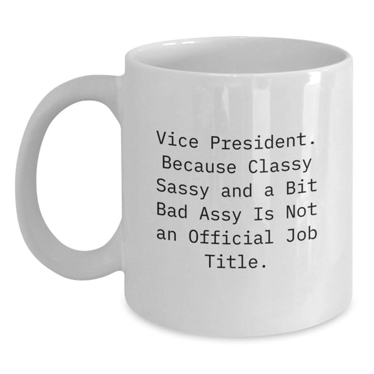 Birthday Gift Vice President White Coffee Mug for Her Present - Main