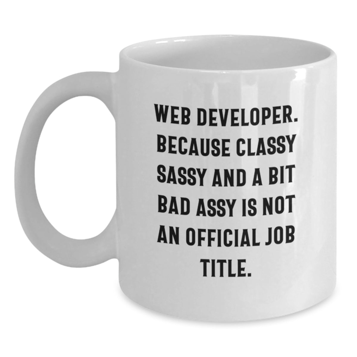 Sassy Web Developer Novelty Mug – Birthday Gift for Friends - Main