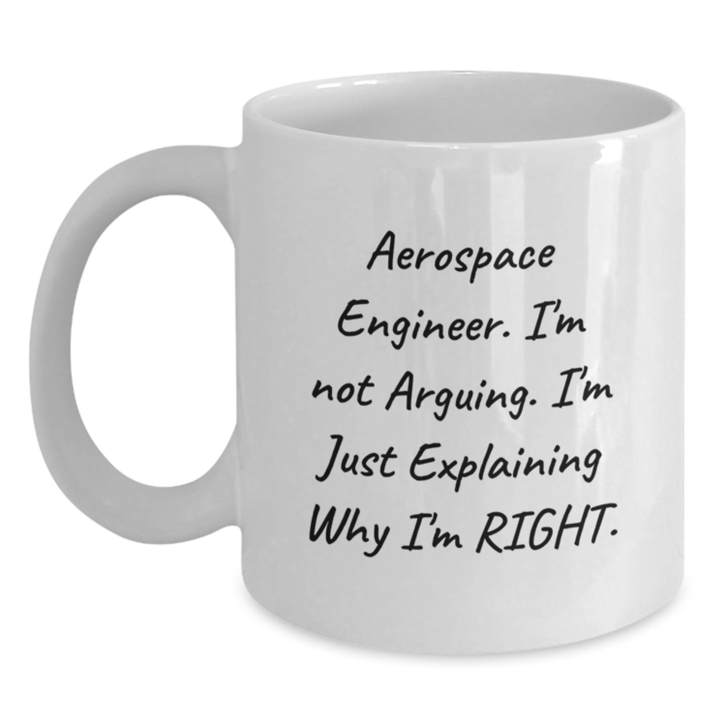 Funny Quote White Coffee Mugs for Aerospace Engineer Gifts from Mom on Mother's Day Unique Presents - Main