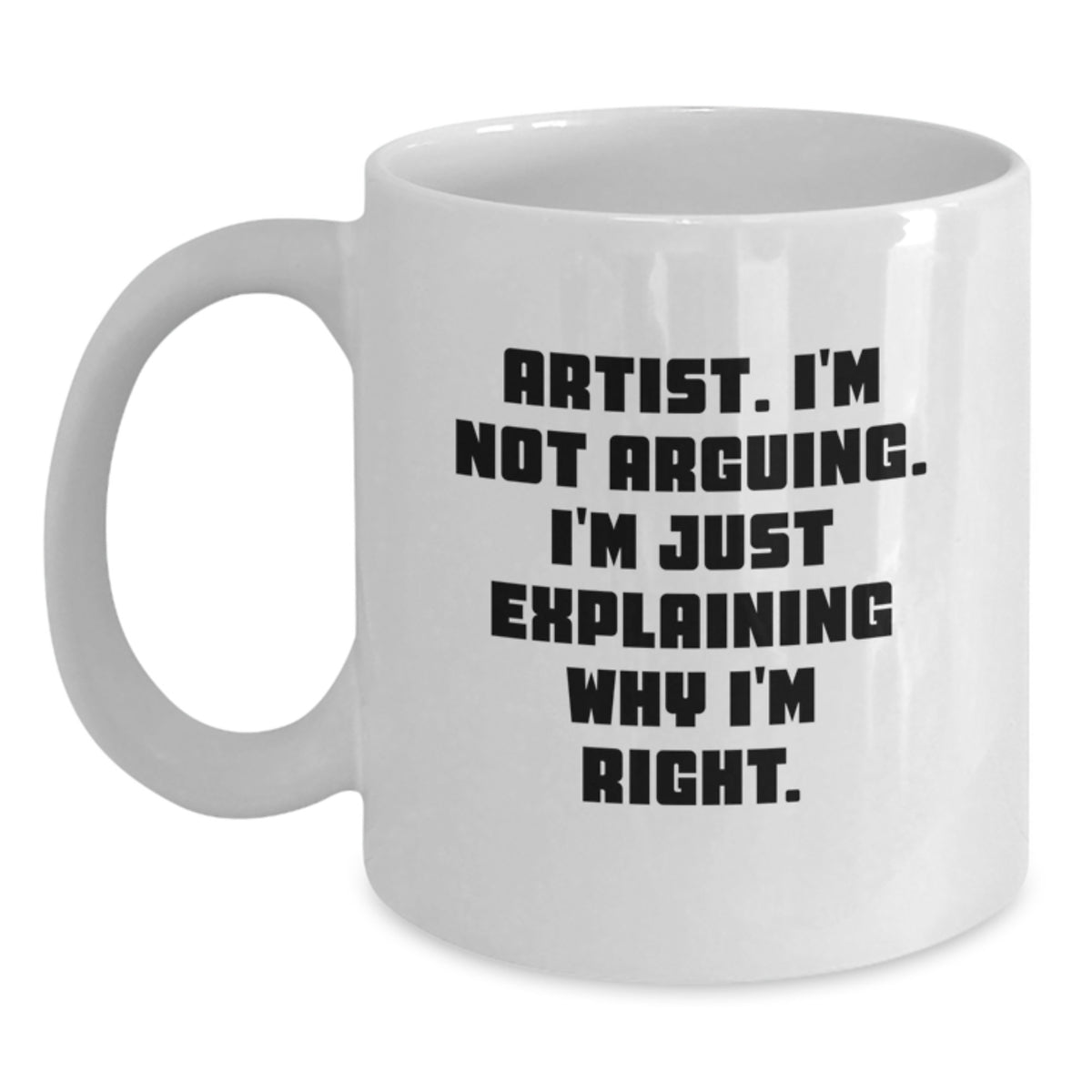 Christmas Gift for Her - Humorous Coffee Mug Present for Artistic Souls - Main