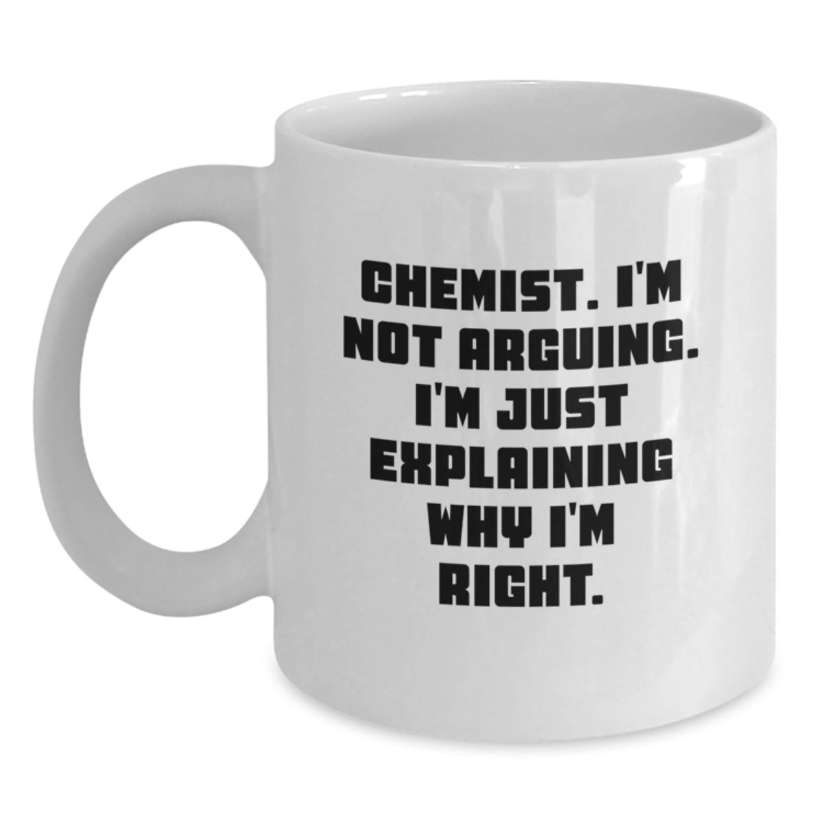 Chemist Keepsake White Coffee Mug for Him Surprise Christmas Gift - Main