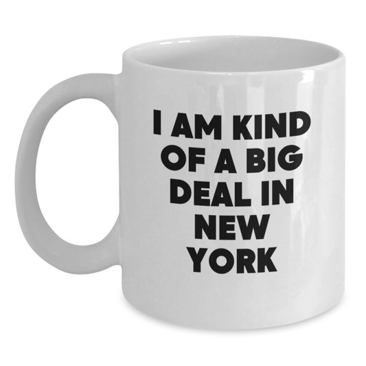 Funny New York White Coffee Mug Gifts from Friends for Birthday Unique Gifts - Main
