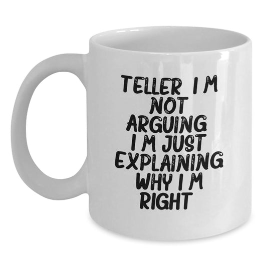Birthday Gift Teller Mug for Her – 11oz White Ceramic Keepsake - Main