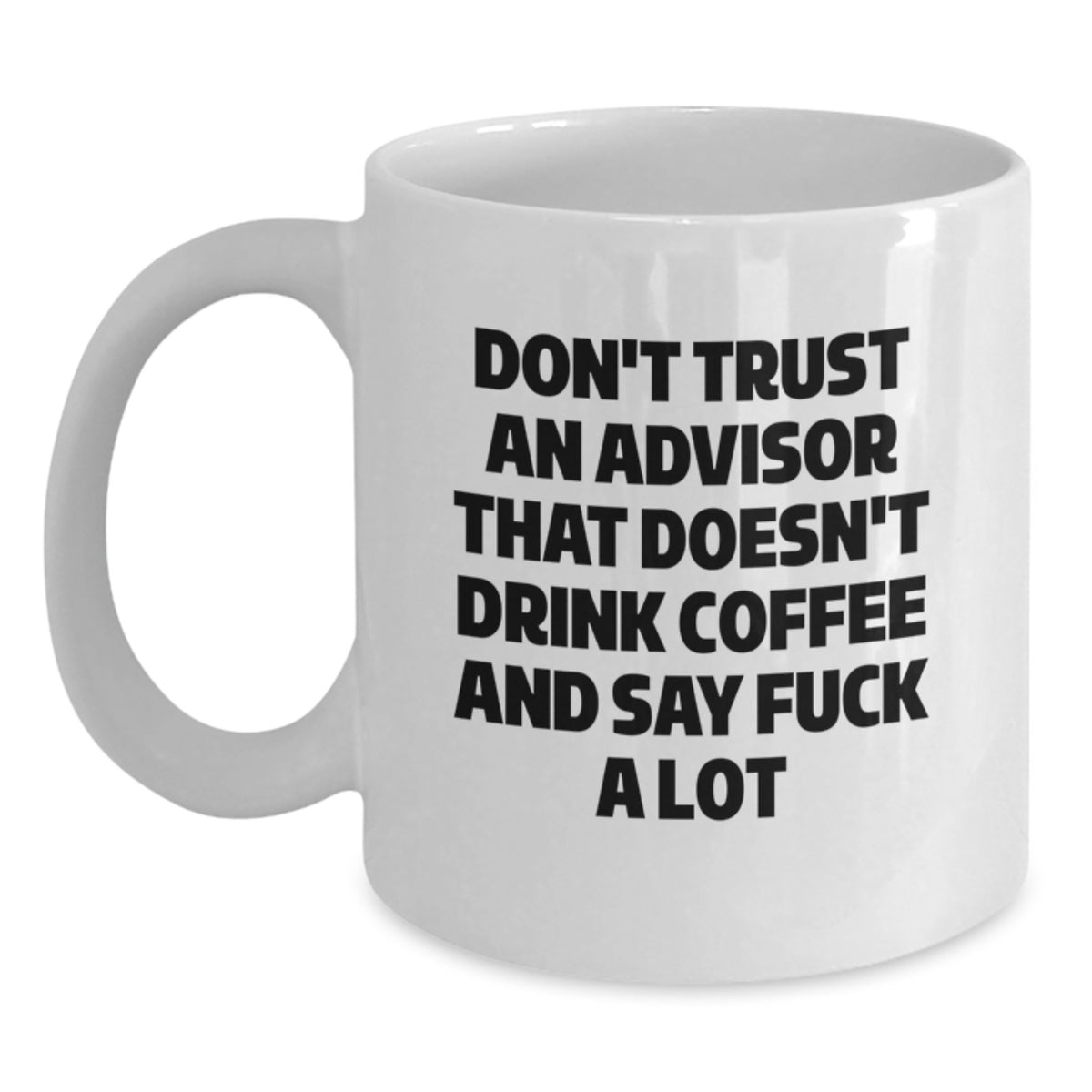 Christmas Gift for Her Advisor White Coffee Mug Present 11oz Ceramic - Main