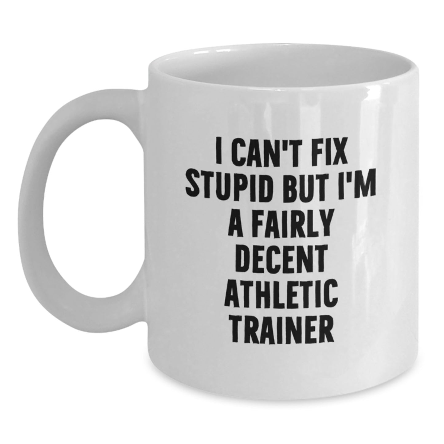 Funny Athletic Trainer Gifts from Friends - White Coffee Mug for Graduation Unique - Main