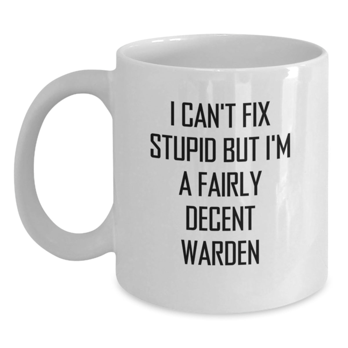 Warden Keepsake White Coffee Mug for Him Christmas Gift - Main