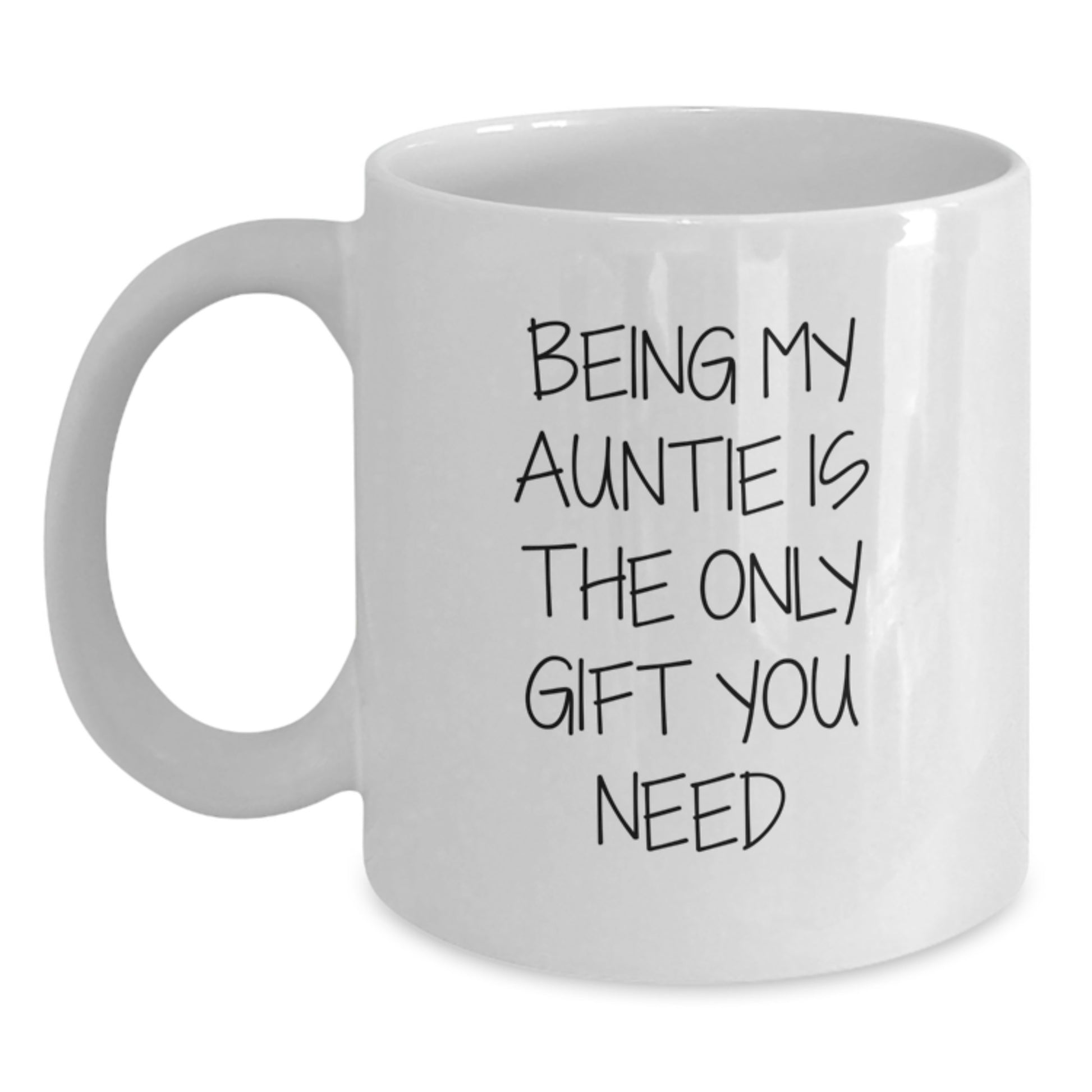 Funny Auntie White Coffee Mugs Gifts from Men to Women for Auntie Birthday Unique - Main