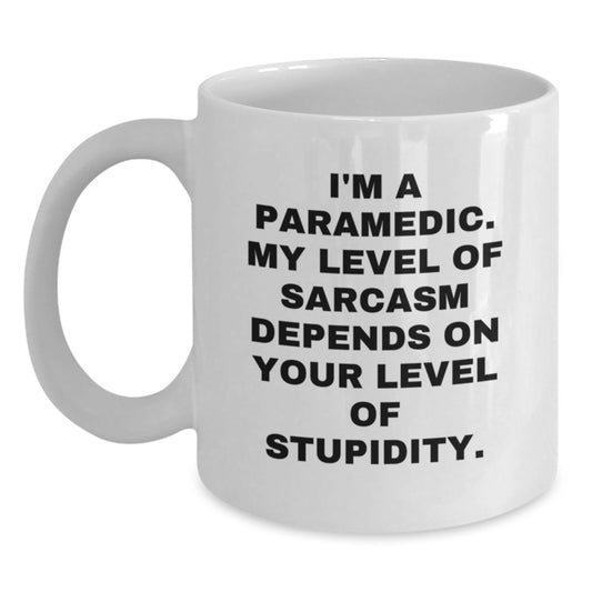 Rescue Worker Humor White Coffee Mug, Funny Sarcasm Gift for Rescue Worker Birthday, Gifts from Friends for Rescue Worker - Main