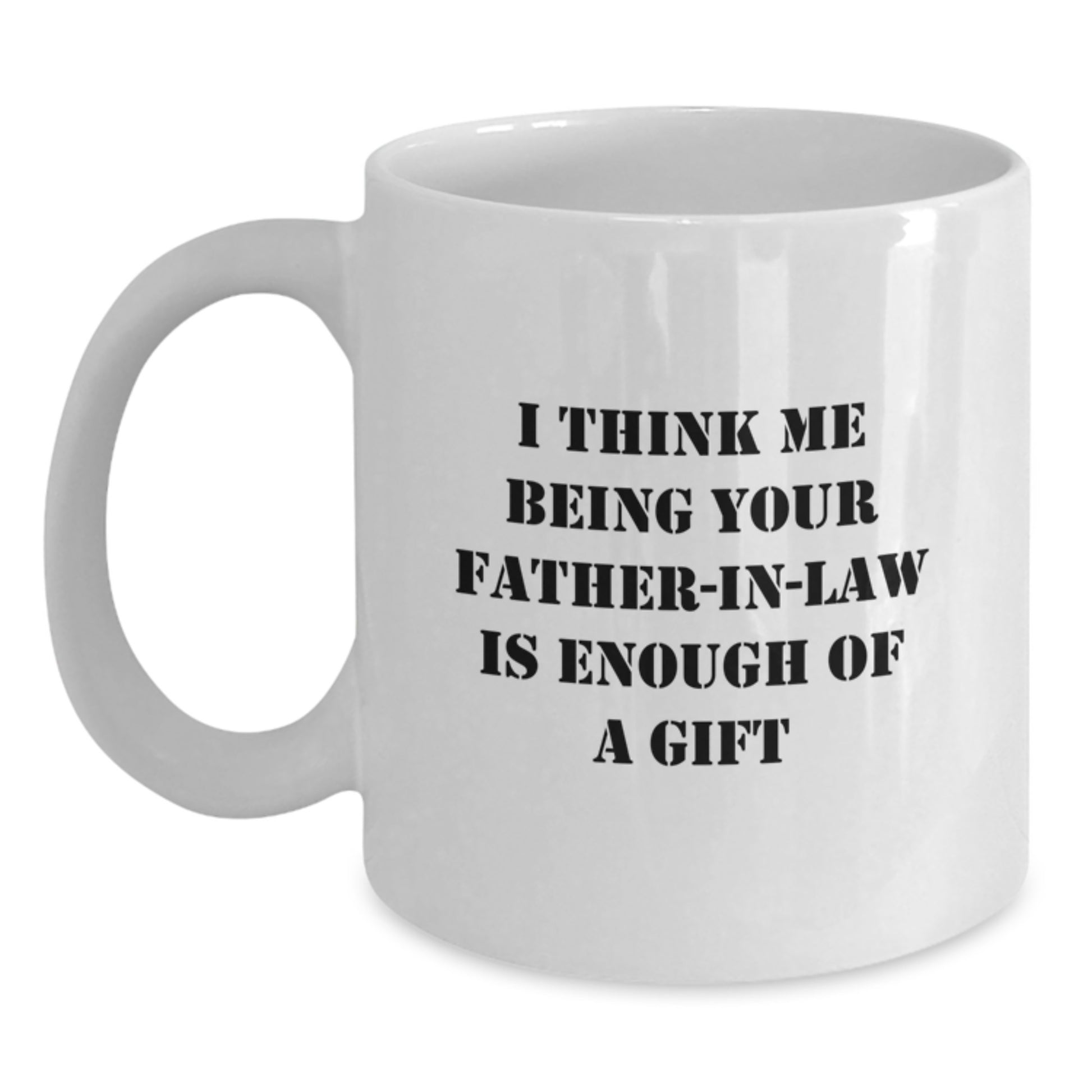 Father-in-law Keepsake White Coffee Mug Birthday Gift for Him - Main