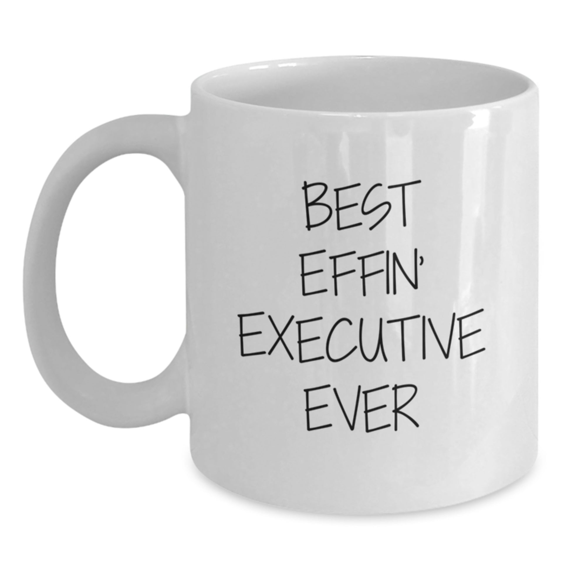 Funny Executive White Coffee Mugs Gifts for Men from Co-workers at Christmas Unique Presents - Main