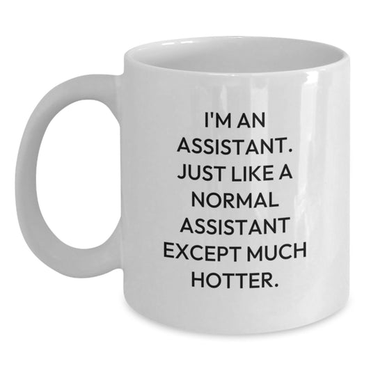 Funny Assistant Gifts from Friends, Unique White Coffee Mug for Assistant, Perfect Graduation Unique Gifts for Assistant - Main