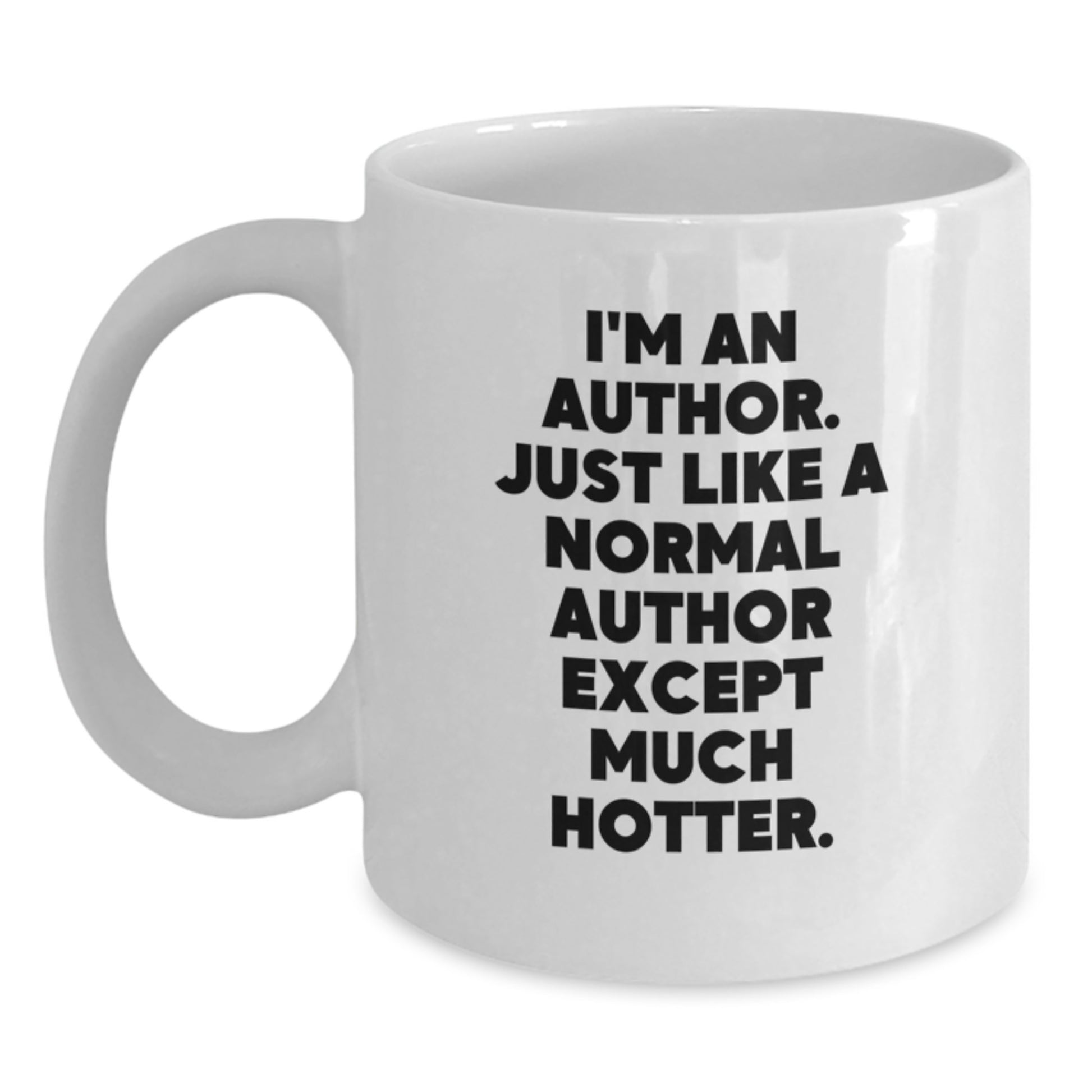 Funny Author Mug Gifts from Men to Authors on Mother's Day Unique White Coffee Mugs - Main