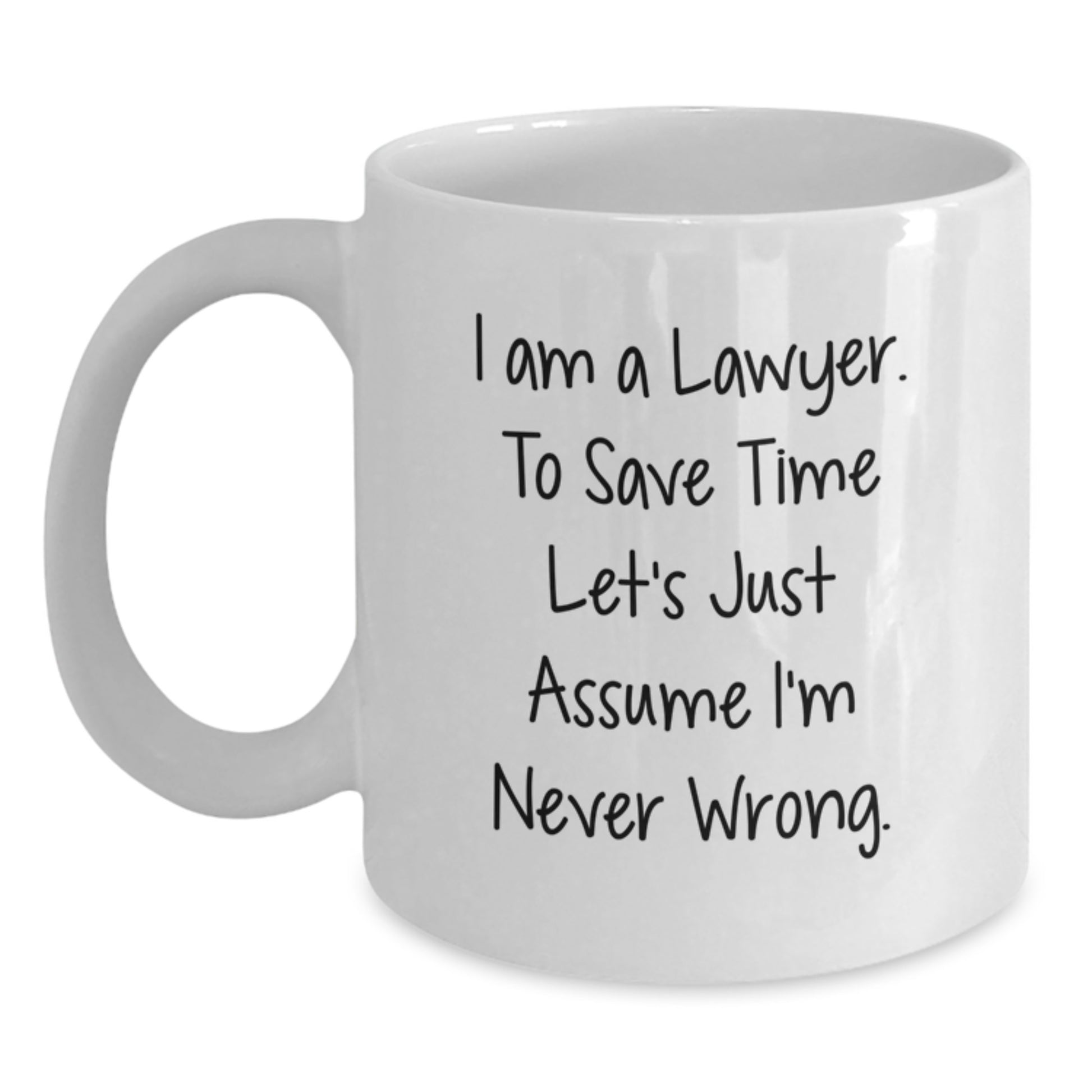 Funny Lawyer White Coffee Mug Gifts from Friends to Men Lawyer - Main