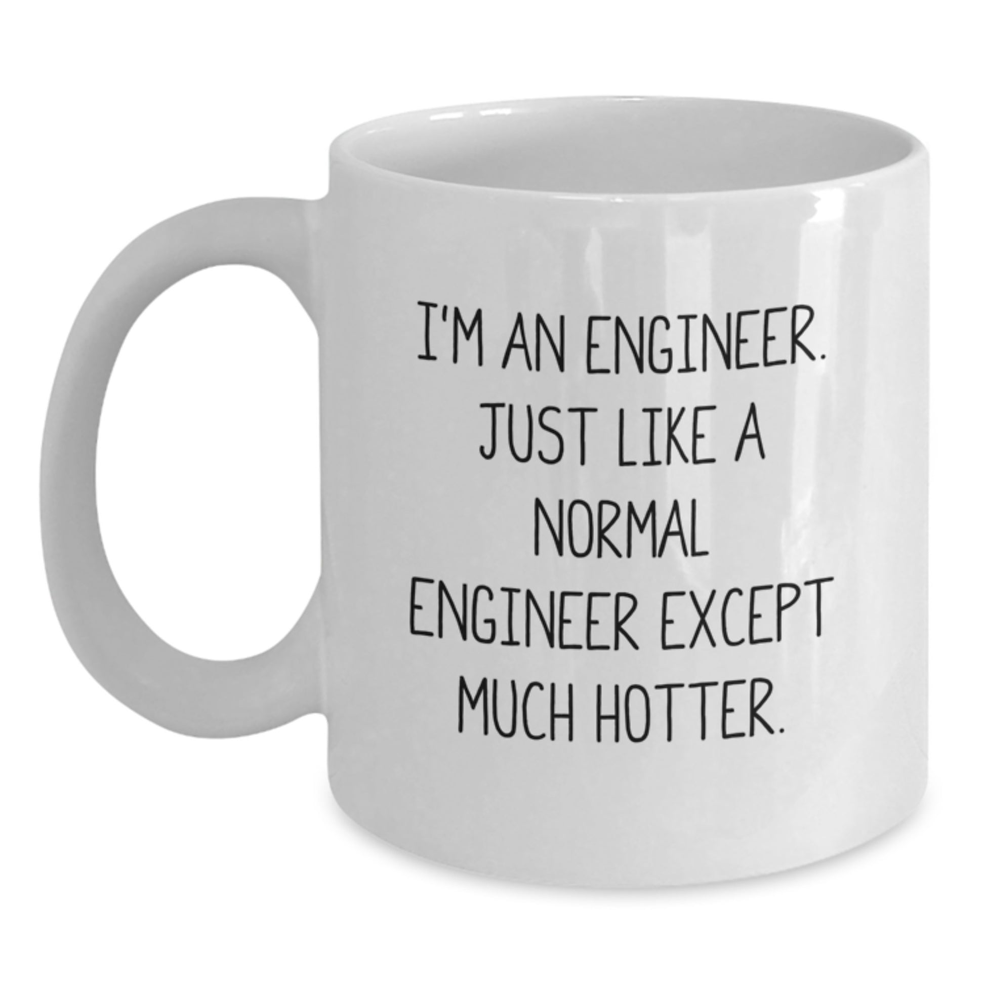 Funny Engineer Gifts, White Coffee Mug for Valentine's, Unique 'I'm An Engineer' Mug - Main