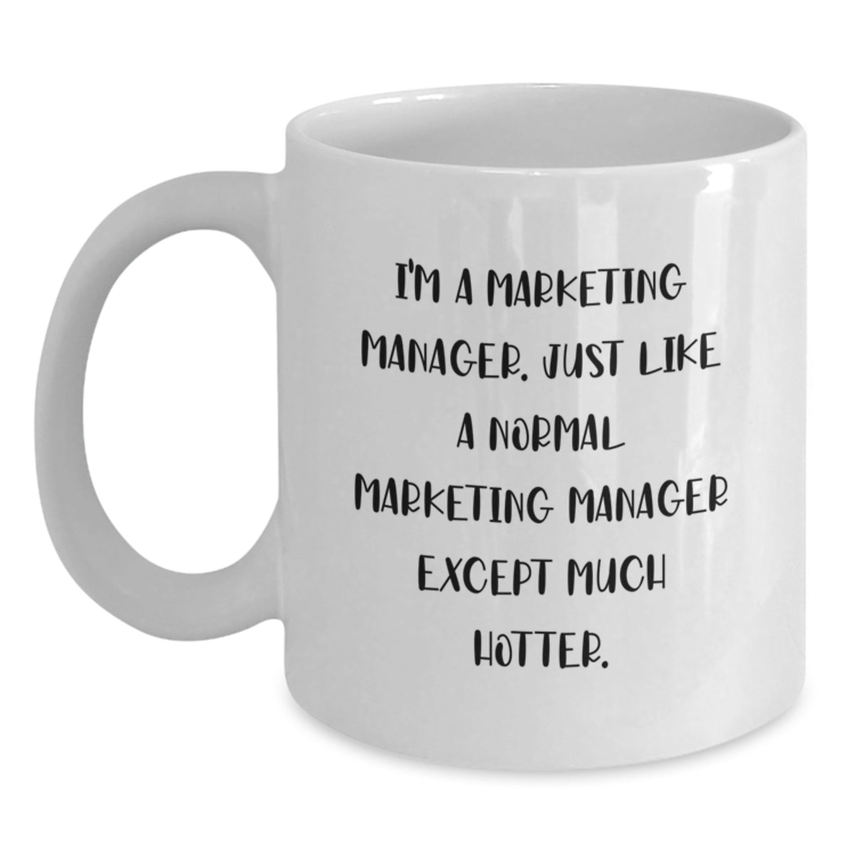 Marketing Manager White Coffee Mug Funny Gift for Marketing Management Graduation Unique Gifts from Friends and Family - Main