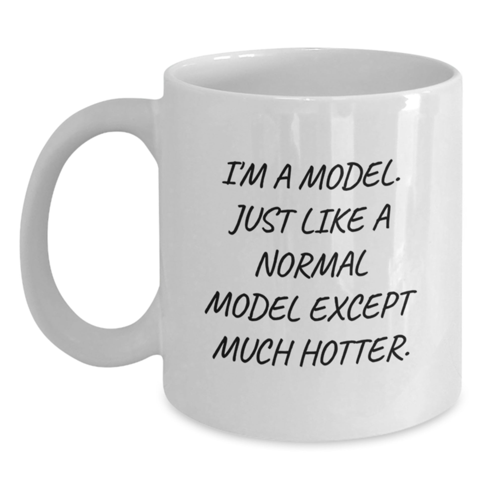Model Keepsake White Coffee Mug Birthday Gift for Him - Main