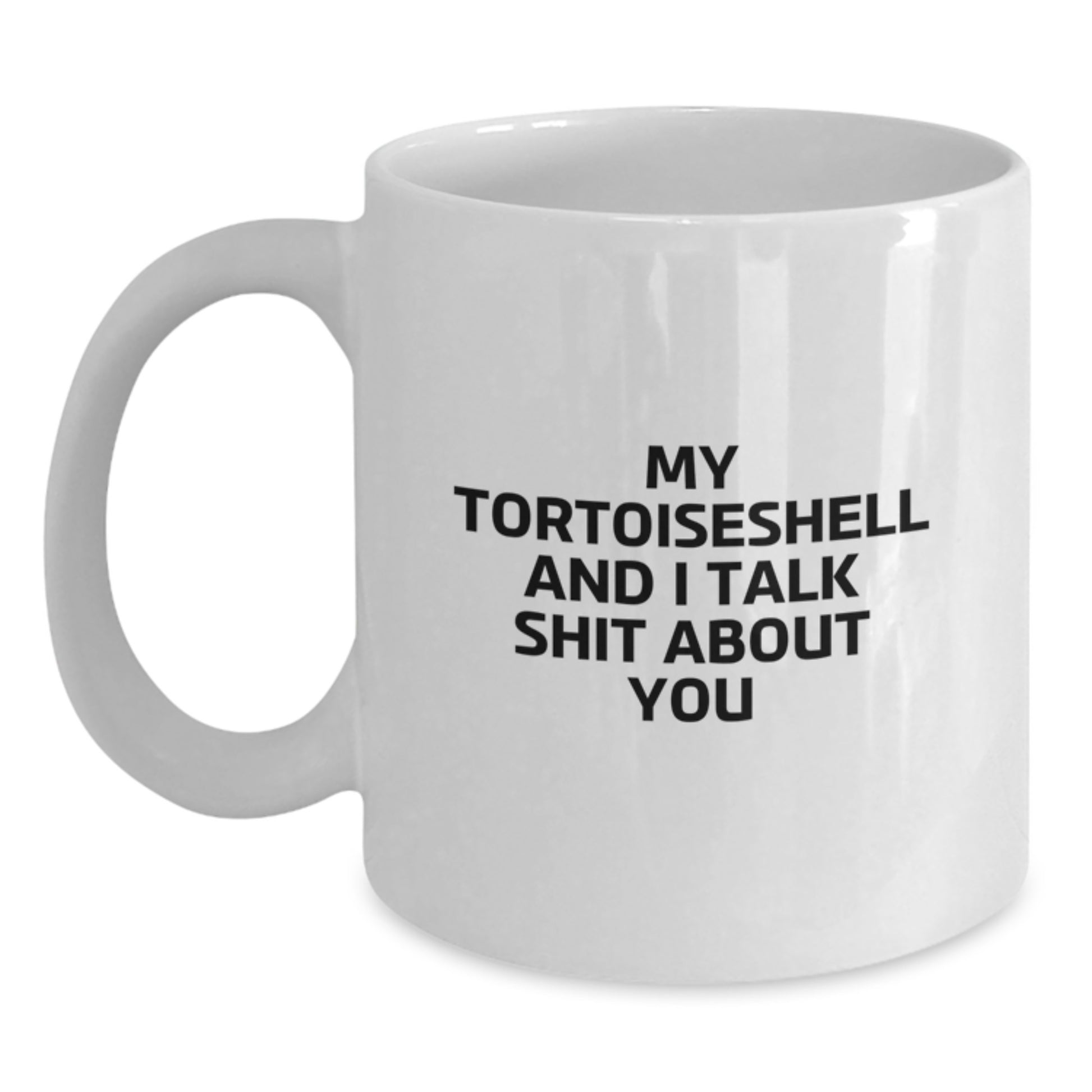 Tortoiseshell Cat Gifts for Cat Lovers Funny White Coffee Mug Christmas Unique Presents from Friends - Main