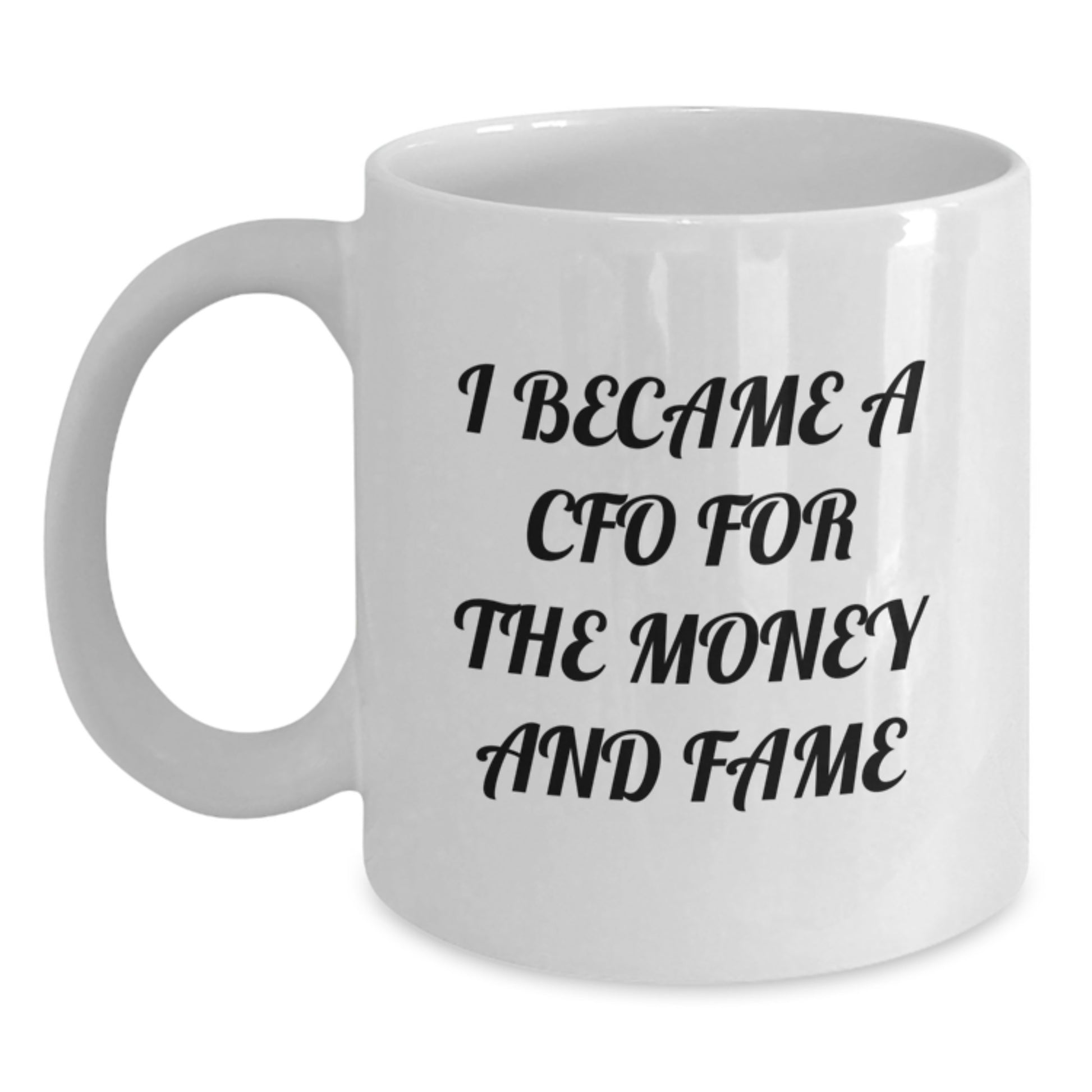 CFO Christmas Unique Gifts Funny Quotes White Coffee Mugs for Men Women Friends Family, Gifts from Men to CFO, Funny White Coffee Mug, Office Humor - Main