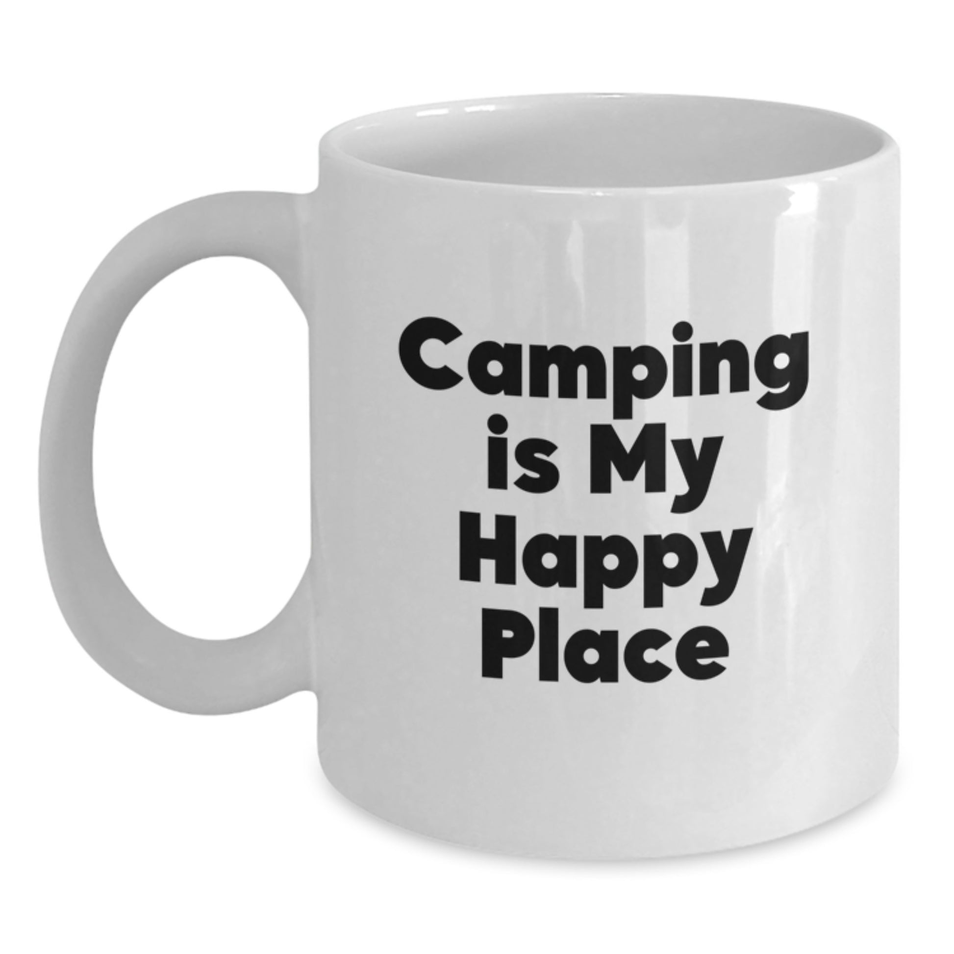 Camping Inspired White Coffee Mugs, Funny Gifts from Family for Camping Lovers, 11oz or 15oz Ceramic Mug for Graduation Unique Gifts - Main