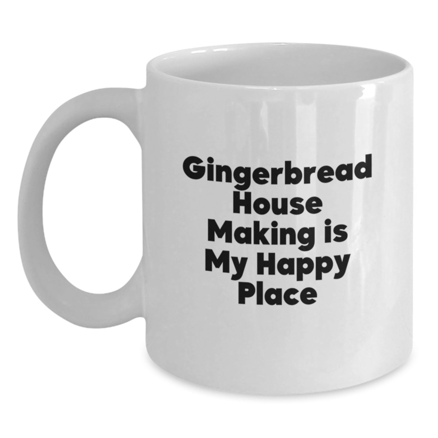 Birthday Gift for Her Gingerbread House Making Mug Present Ceramic 11oz - Main
