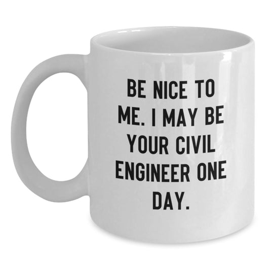 Funny Civil Engineer Christmas White Coffee Mugs Gifts from Friends to Civil Engineer Coworkers - Main