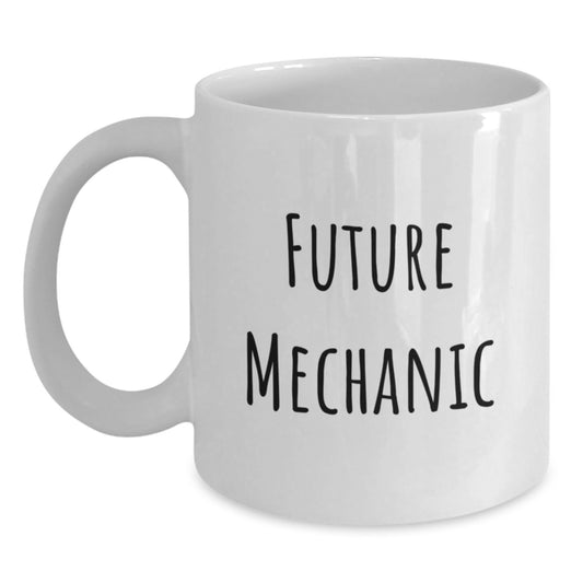 Funny Mechanic Quotes Gifts from Men to Mechanic Friends on Birthday Unique White Coffee Mugs - Main