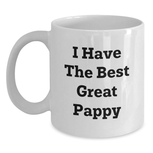 Funny Pappy White Coffee Mugs Gifts from Men for Pappy Graduation Unique - Main