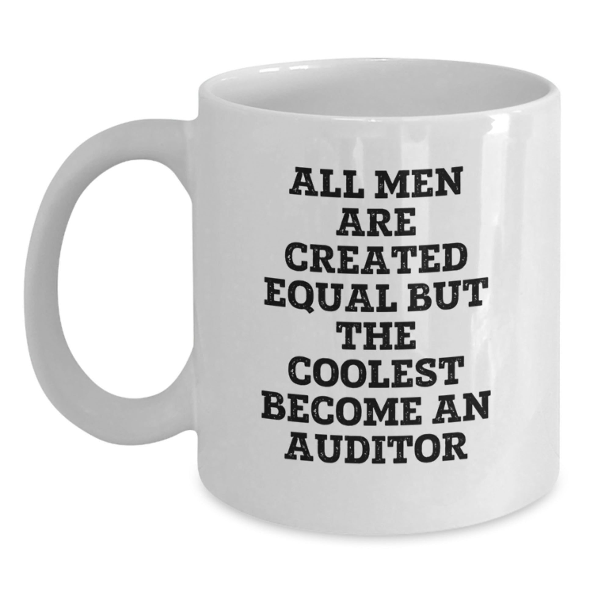 Funny Auditor Gifts for Men Friends Family Christmas Unique White Coffee Mug - Main