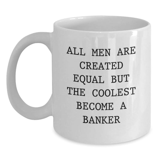 Funny Banker White Coffee Mug Gifts from Men for Valentine's Unique - Main